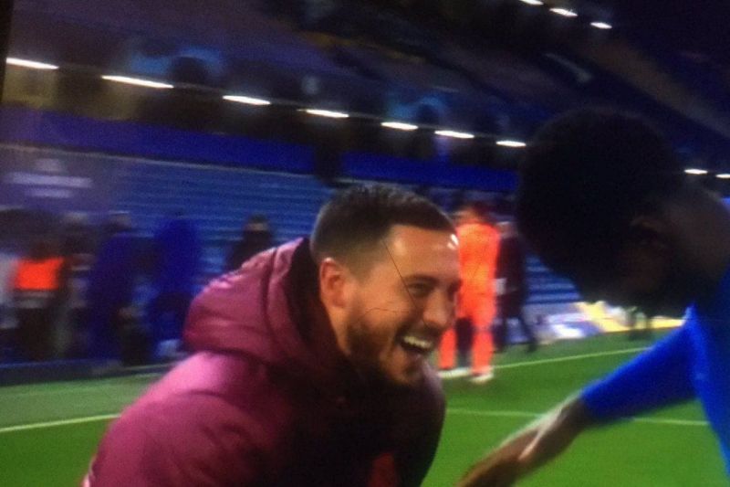 خندههای هازارد با بازیکنان چلسی که خشم رئالیها را برانگیخت! (عکس)