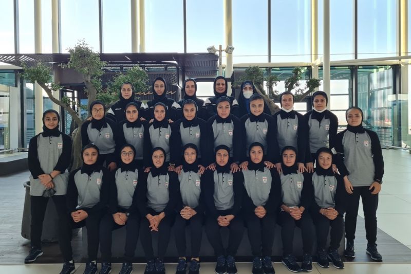 کاوران تیم ملی فوتبال جوانان بانوان وارد شهر دوشنبه شد