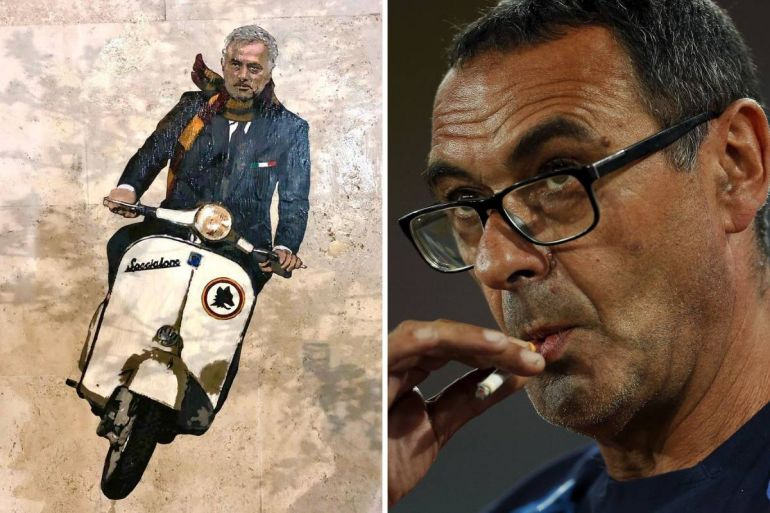 اعلان جنگ لاتزیوییها؛ مخدوش کردن تصویر مورینیو با دود سیگار ساری