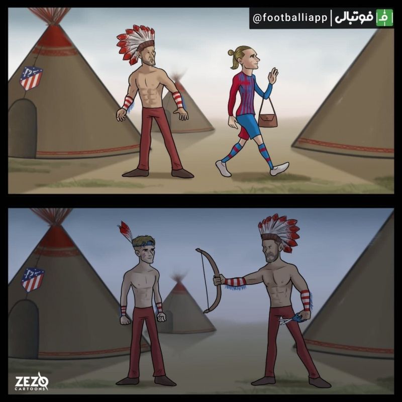 کاریکاتور/ بازگشت متفاوت گریزمان به اتلتیکومادرید