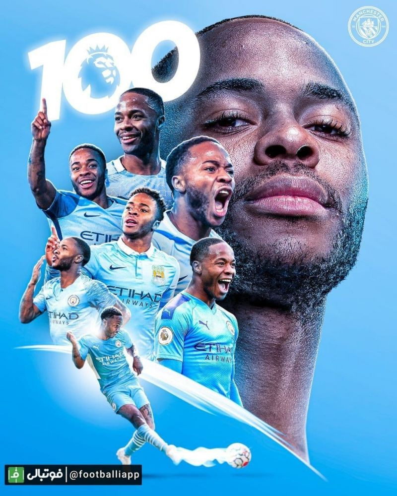 طرح/ رحیم استرلینگ به رکورد ۱۰۰ گل در لیگ برتر انگلیس رسید