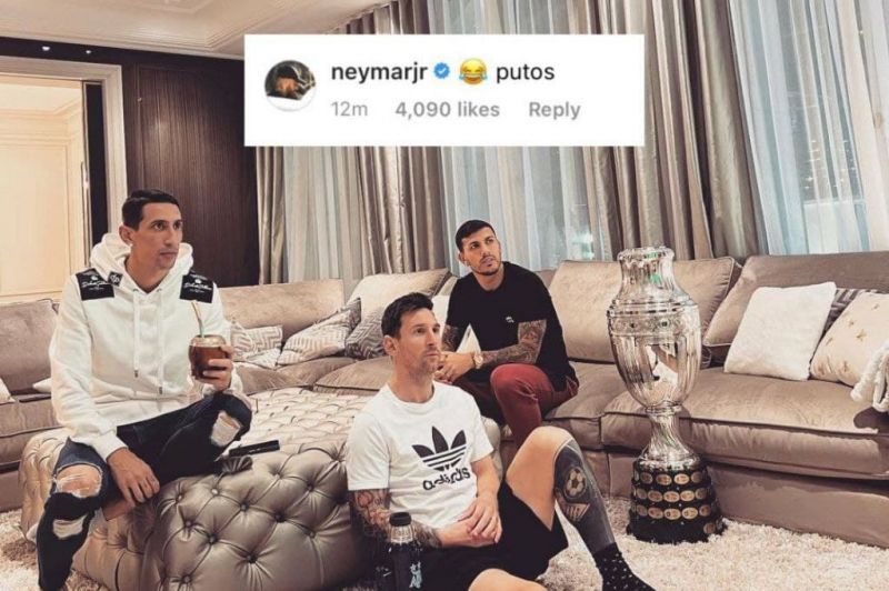واکنش نیمار به عکس همتیمیهای آرژانتینیاش با کوپا آمریکا