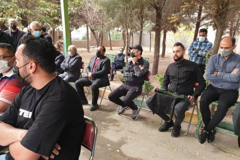 گلمحمدی در مراسم خاکسپاری هوادار پرسپولیس