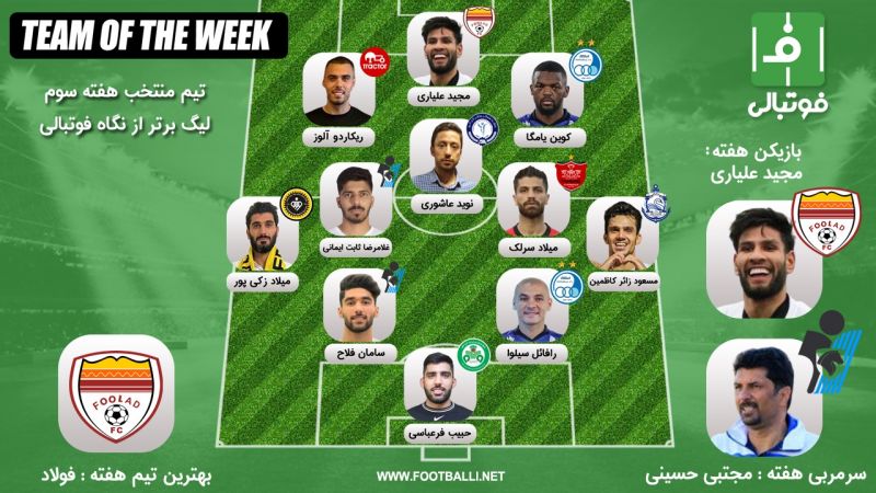 تیم منتخب هفته سوم؛ وقتی همه خوب بودند