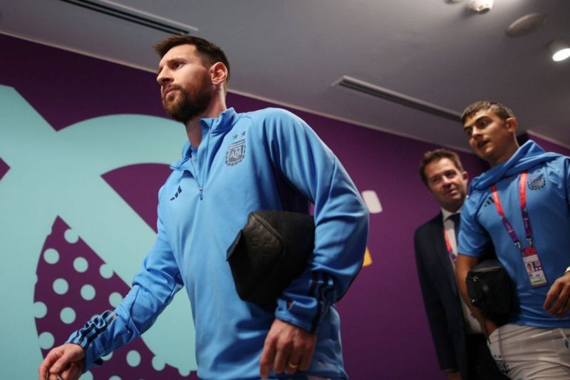 عکس؛ ورود مسی و لواندوفسکی به ورزشگاه 974 برای نبرد سرنوشتساز