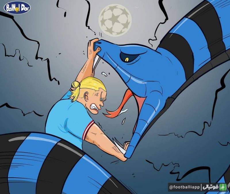 کاریکاتور/ بچهغول به دل اژدها میزند