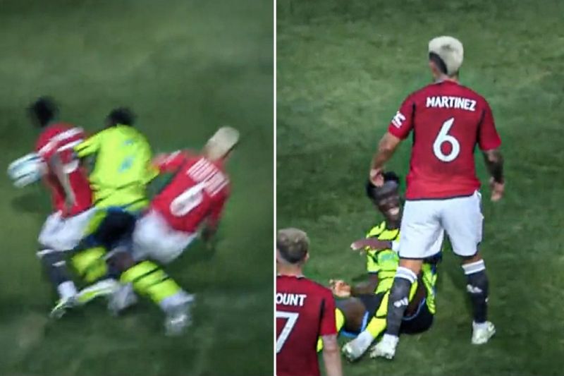 عکس؛ تکل خشن مدافع منچستریونایتد که باعث درگیری با آرسنالی‌ها شد