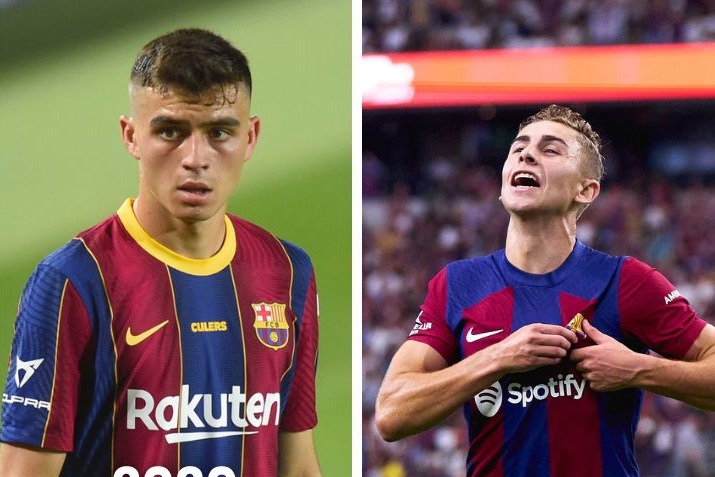 اضافه شدن فرمین لوپز به جمع ستارههای جوان بارسلونا (عکس)