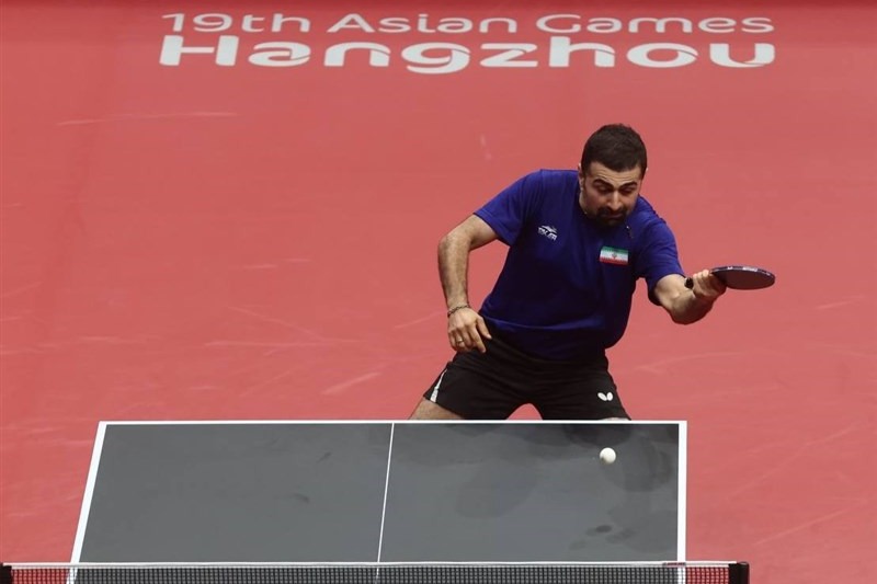 پینگپنگ ایران به مرحله یک هشتم نهایی صعود کرد