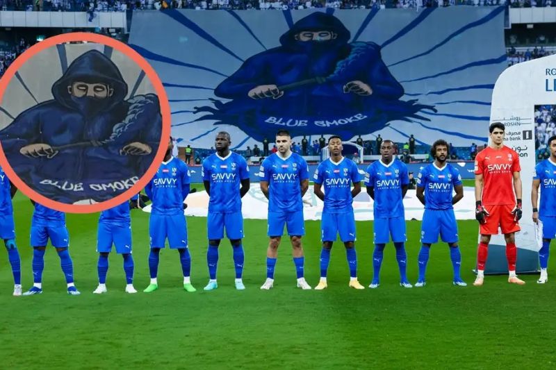 شوخی با بنر هواداران الهلال؛ شباهت جالب به خبرنگار عربستانی!