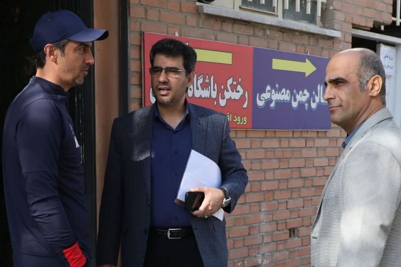 گزارش تصویری/ حضور حمیدرضا بایندریان در تمرین نساجی، پنجشنبه 16 آذر