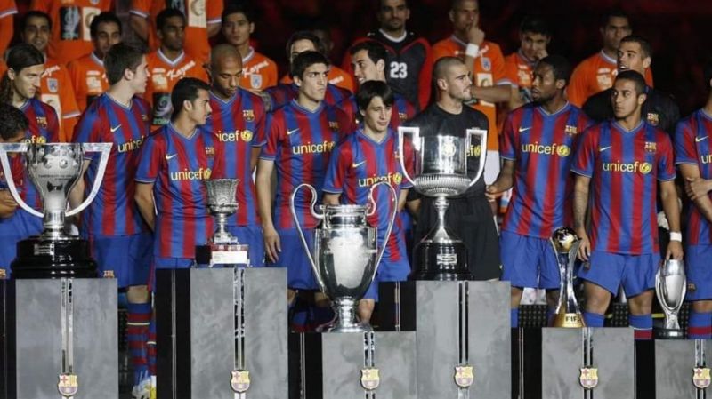 عکس/ گواردیولا و نمایش درو کردن جامها؛ از بارسلونا تا منچسترسیتی