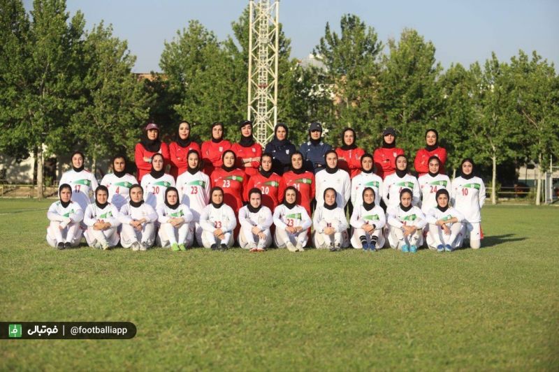 شماره پیراهن های عجیب تیم ملی فوتبال زنان در اردوی جدید