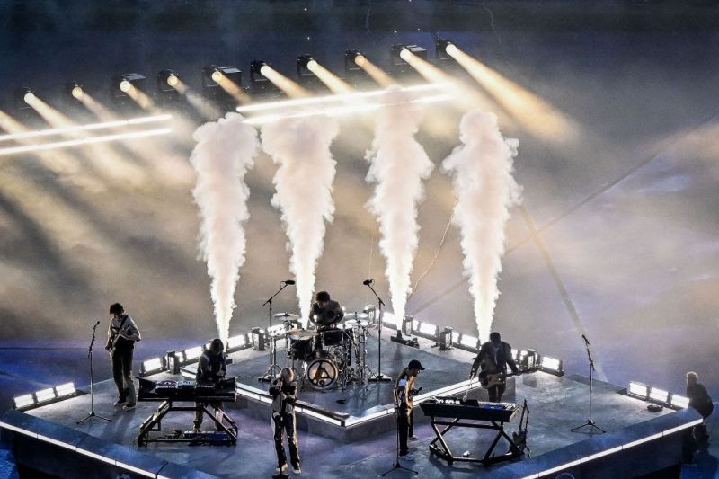 اجرای گروه Linkin Park پیش از فینال لیگ قهرمانان