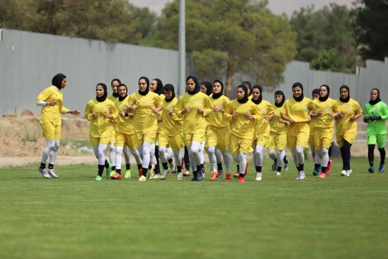 تمرکز بانوان ملی‌پوش بر روی انجام تمرینات تاکتیکی
