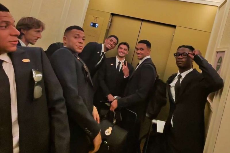 عکس؛ صمیمی شدن خرید جدید رئال مادرید با ستارههای این تیم