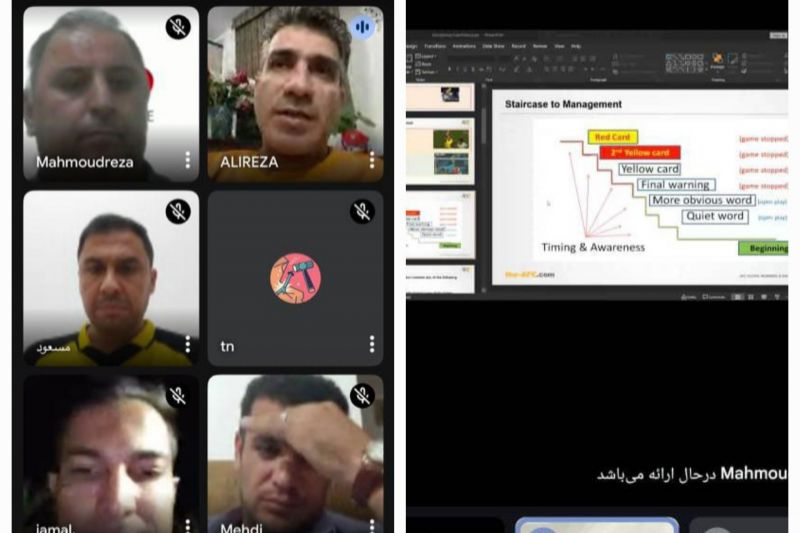 وبینارهای آموزشی متوالی دپارتمان داوری برای فوتبال و فوتسال