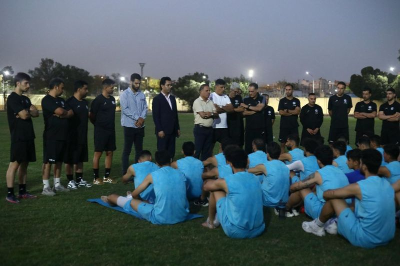 حضور سانتانا مارتل در تمرین استقلال خوزستان