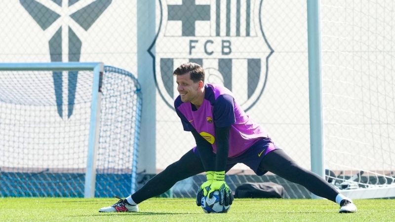 شزنی دروازه‌بان بارسلونا مقابل رئال مادرید
