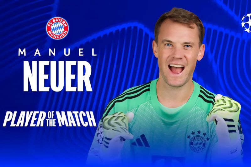 مانوئل نویر، بهترین بازیکن دیدار بایرن مونیخ و پاریسنژرمن