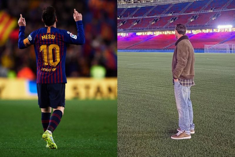 عکس/ بازگشت ناگهانی لیونل مسی به نیوکمپ