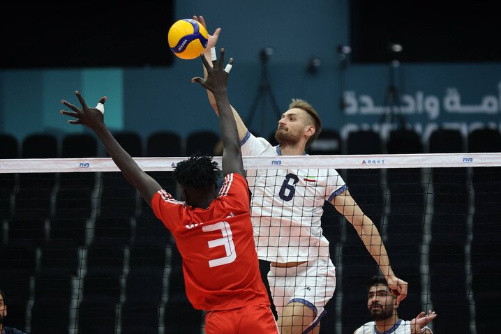 برد تیم ملی والیبال ایران مقابل چاد