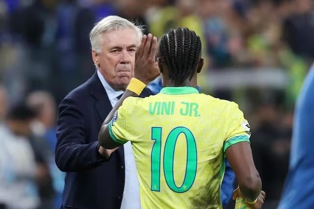 وینیسیوس به دنبال قهرمانی در جام جهانی با هدایت آنچلوتی