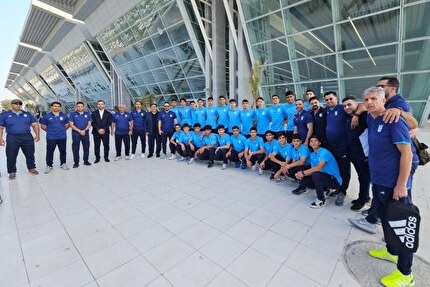 تیم ملی فوتبال نوجوانان وارد کیش شد