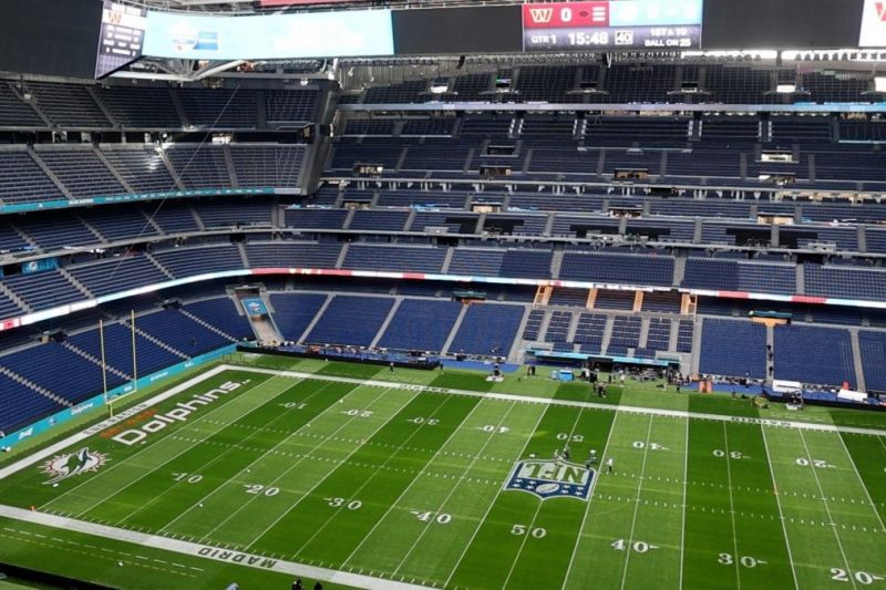 رونمایی از ظاهر جدید برنابئو برای میزبانی از فوتبال آمریکایی (عکس)