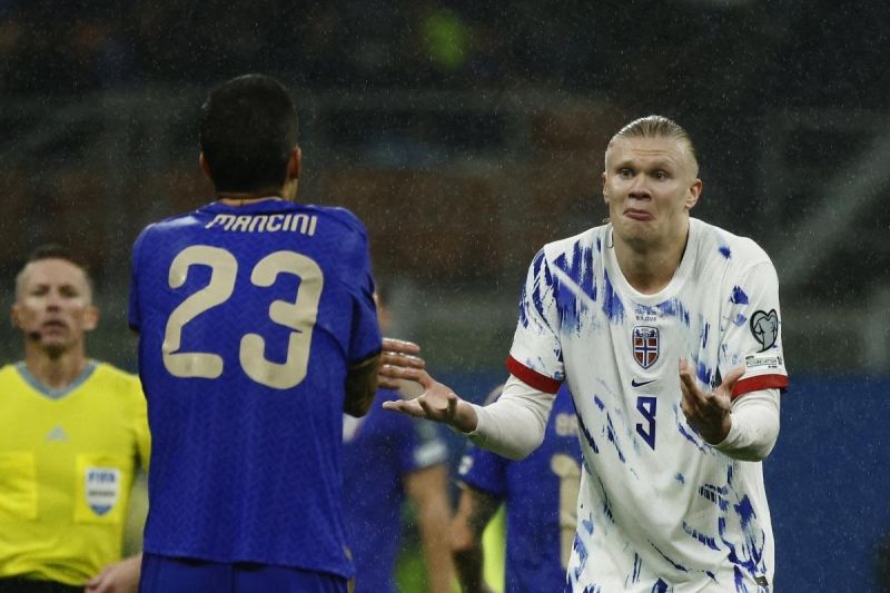 عصبانیت هالند از شوخی ستاره ایتالیا (عکس)