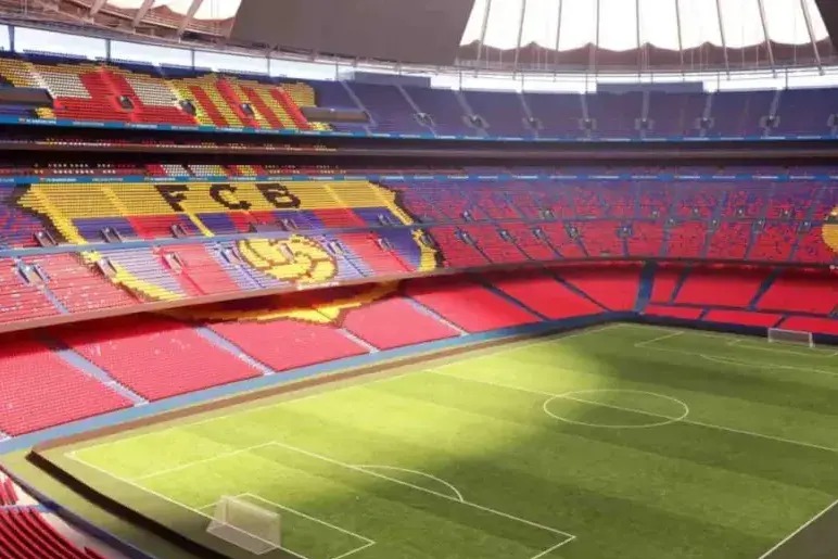 هدف بزرگ بارسلونا پس از بازگشایی ورزشگاه نیوکمپ