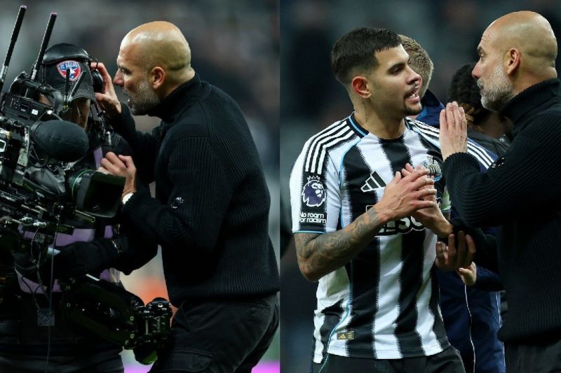 گواردیولا و خالی کردن خشمش بر سر یک فیلمبردار