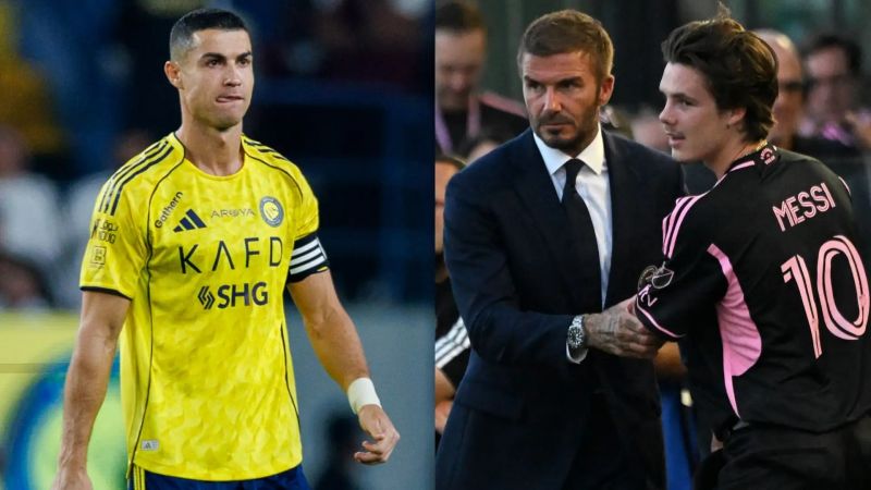 پاسخ تمسخرآمیز پسر بکام به صحبتهای جنجالی رونالدو (عکس)