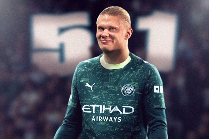 هالند با ۵۱ گل در ۵۰ بازی رکورد لیگ قهرمانان را شکست