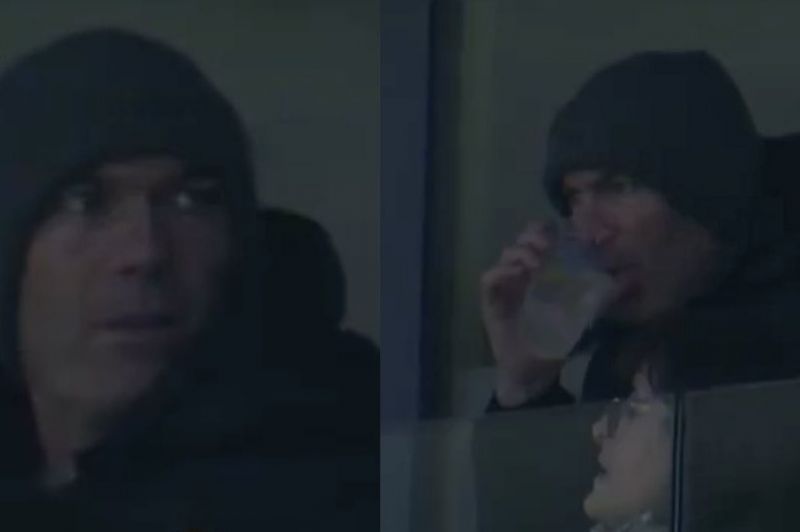 عکس؛ زیدان تماشاگر بازی رئال مادرید - منچسترسیتی بود