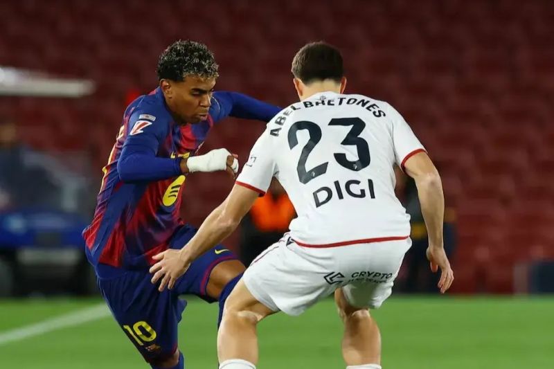 عصبانیت بازیکنان اوساسونا از رفتار لامین یامال