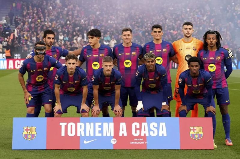 امتیازات بارسلونا در پنج فصل اخیر بعد از نیم فصل اول