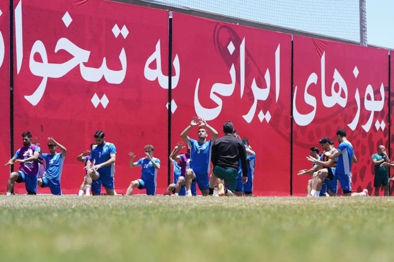آخرین جلسه تمرینی تیم ملی در مکزیک پیش از دیدار با بلژیک