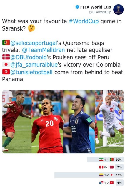نظرسنجی FIFA/ ایران_پرتغال جزو دیدارهای خاطره انگیز جام جهانی