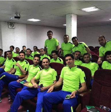 بازیکن جوان سابق استقلال در کلاس مربیگری (عکس)