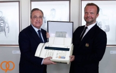 عکس جالب؛ وقتی مدیران رئال مادرید و منچستریونایتد با فکس، عکس یادگاری میگیرند!