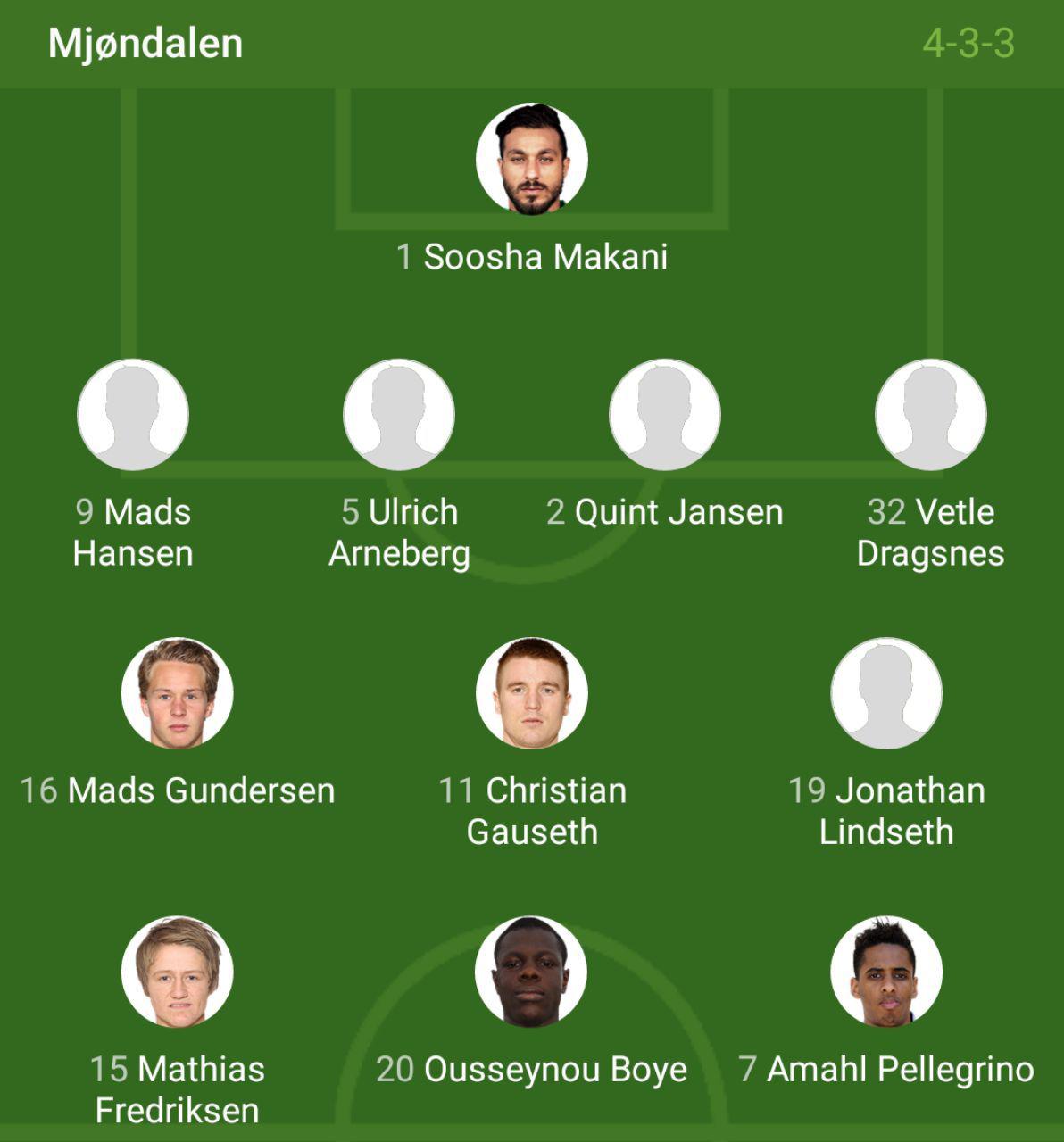 میوندالن با سوشا مقابل فردریکاستاد