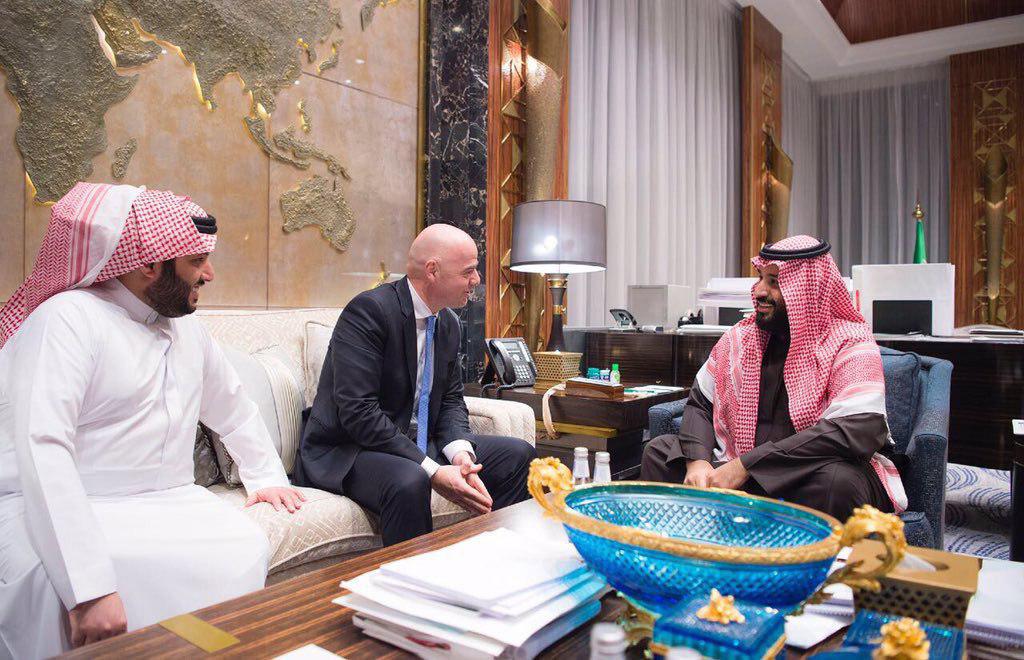 بن سلمان و دیدار دروغین با رییس فیفا! (گزارش)