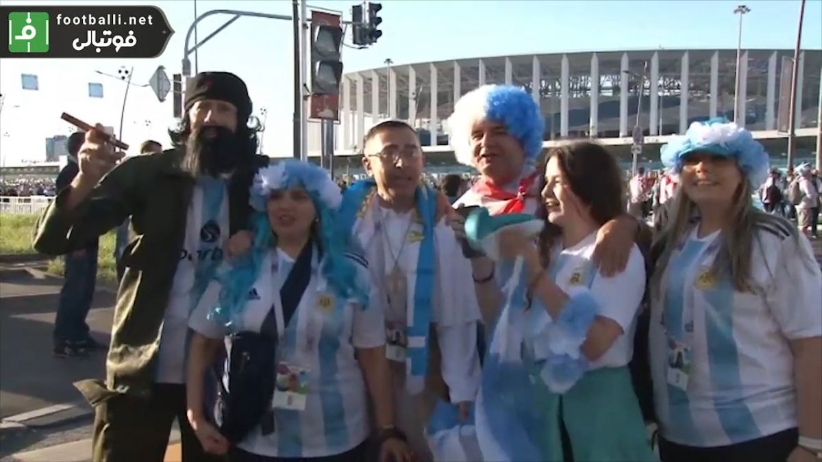 حال و هوای هواداران کرواسی و آرژانتین پیش از بازی