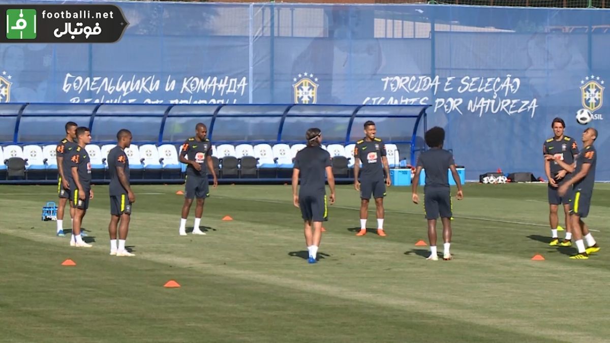 آخرین تمرین برزیل پیش از بازی با سوئیس