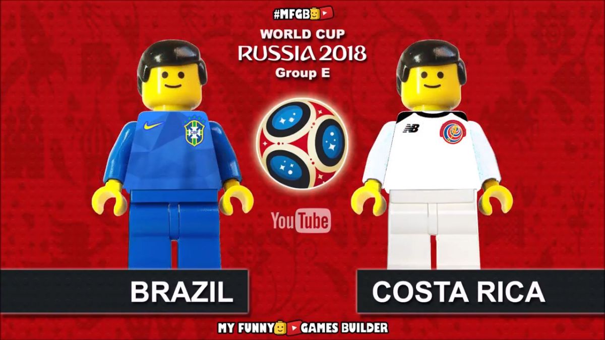 شبیه سازی بازی برزیل 2-0 کاستاریکا با عروسک لگو