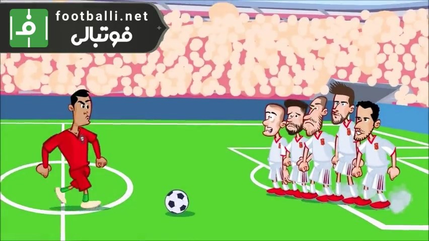 انیمیشن طنز بازی پرتغال 3-3 اسپانیا