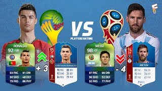 قدرت های بازیکنان جام‌ جهانی در FIFA14 و FIFA18