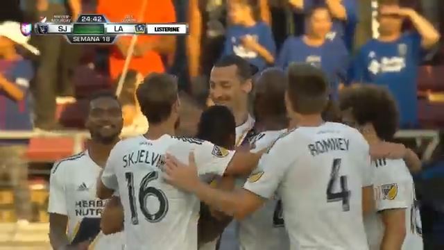 2 گل زلاتان در بازی لس آنجلس 3-3 سن خوزه