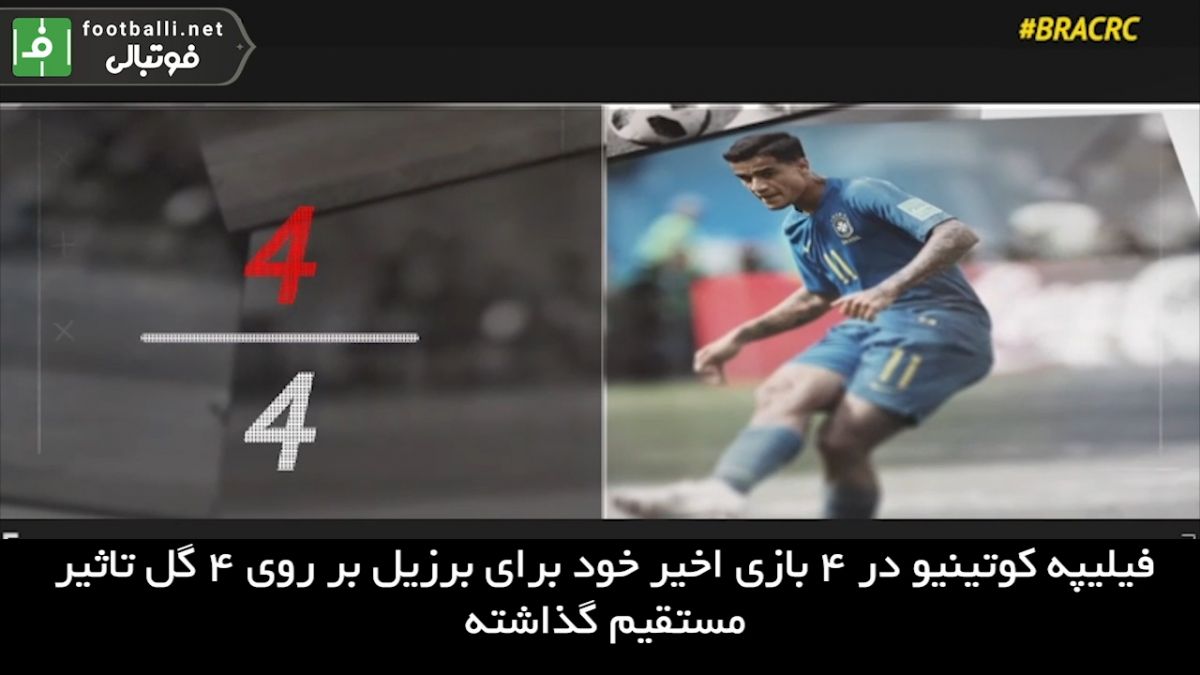 5 نکته از تقابل برزیل و کاستاریکا